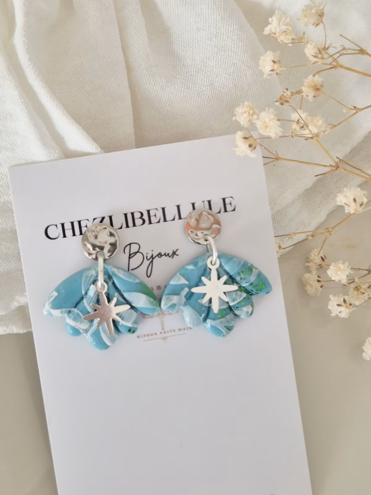 Boucles d'oreilles coquillage Éclat Laguna