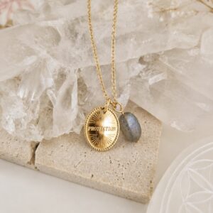 Sautoir ou collier 444 Protection – Labradorite